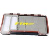FTM Spoon & Hook Box 18.8 x 10.3 x 1.7 cm - Fishing Box for Trout Blinkers and Fishing Hooks, Small Parts Box for Spoon Blinkers and Hooks