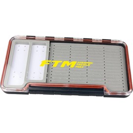FTM Spoon & Hook Box 18.8 x 10.3 x 1.7 cm - Fishing Box for Trout Blinkers and Fishing Hooks, Small Parts Box for Spoon Blinkers and Hooks