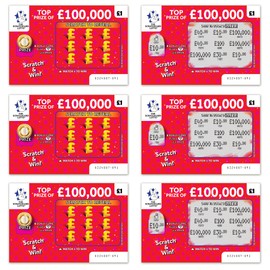 Fake Joke Scratch Cards Pack of 6 Prank Scratchcards Winning Lottery Tickets Funny Gift For Birthday Xmas Christmas