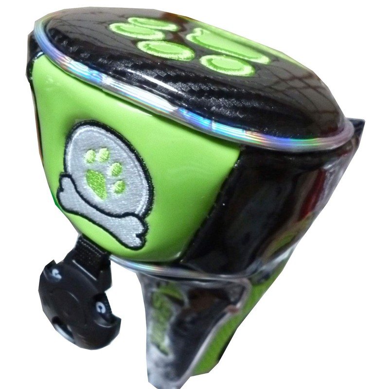 Golf Head Cover for Fairway Paw Magnetic (Black/Green, Fairway For)