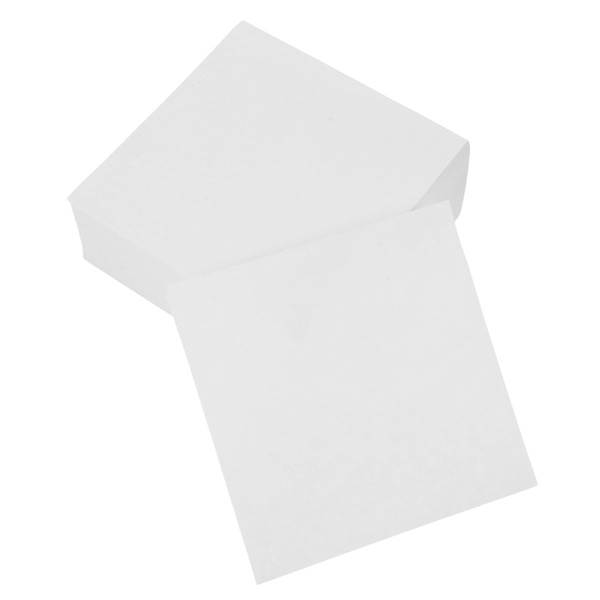 Tofficu White Memo Cube Refill Blank Paper Note Pad Non-Sticky