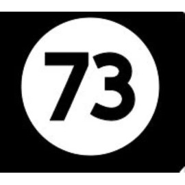 Universal "73" SMALL VINYL STICKER