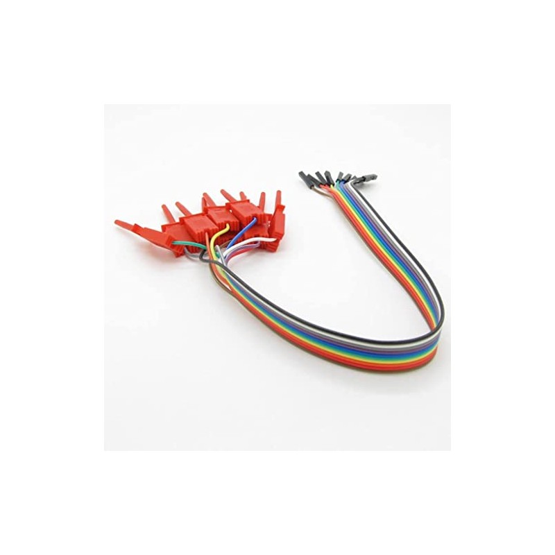 Pxyelec Test Hook Clip, 10 in 1 Logic Analyzer Cable