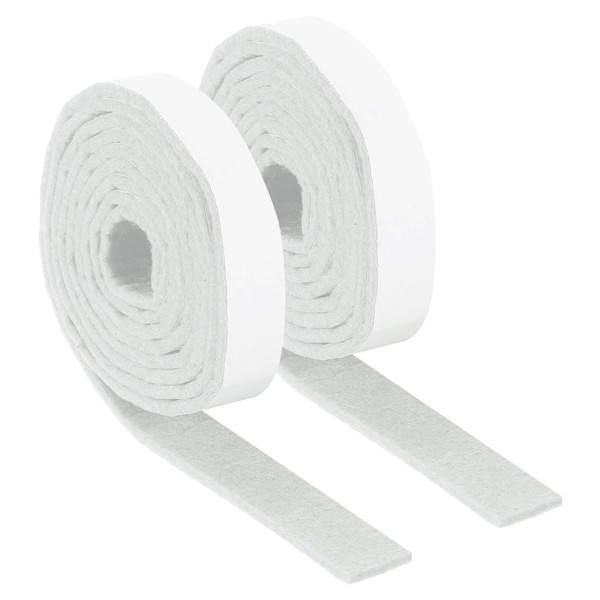 uxcell Felt Strips with Adhesive Backing, 2 Rolls 3/4" x