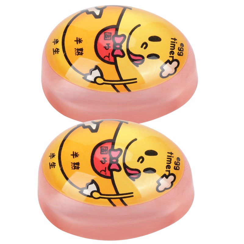 2Pcs Eggtimer Color Changing Resin Kitchen Timer for SoftBoiled Boiled