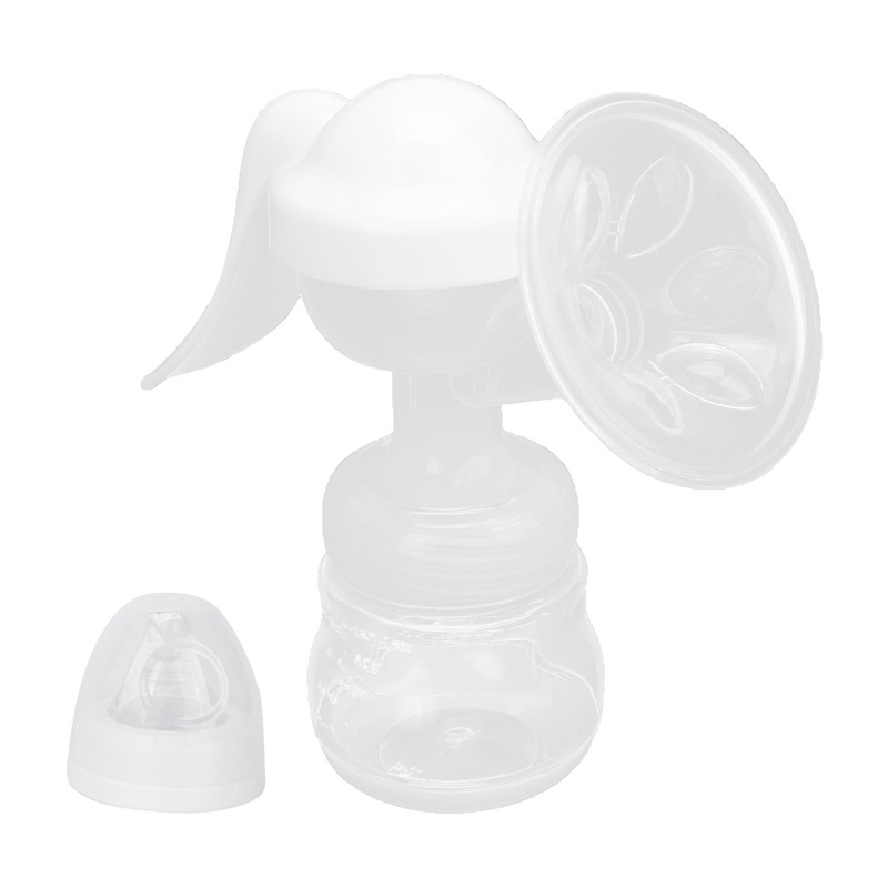 Portable Manual Breast Pump Single Hand Breast Pump Plastic Breastfeeding