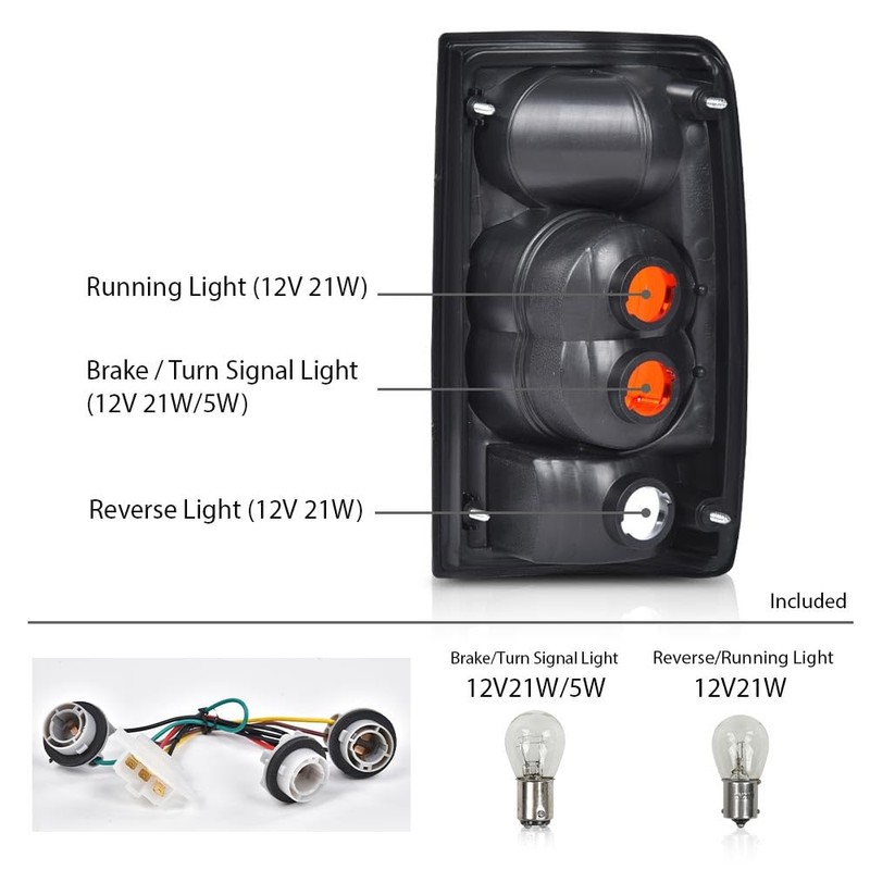 G-PLUS Tail Lights Compatible with Toyota Tundra 2014-2021 Clear Lens