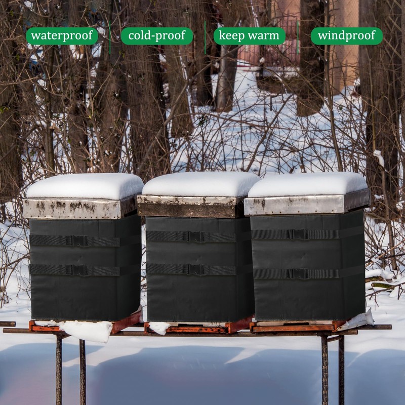 10 Frame Winter Bee Hive Wrap,3 Layer Thickened 600D Oxford
