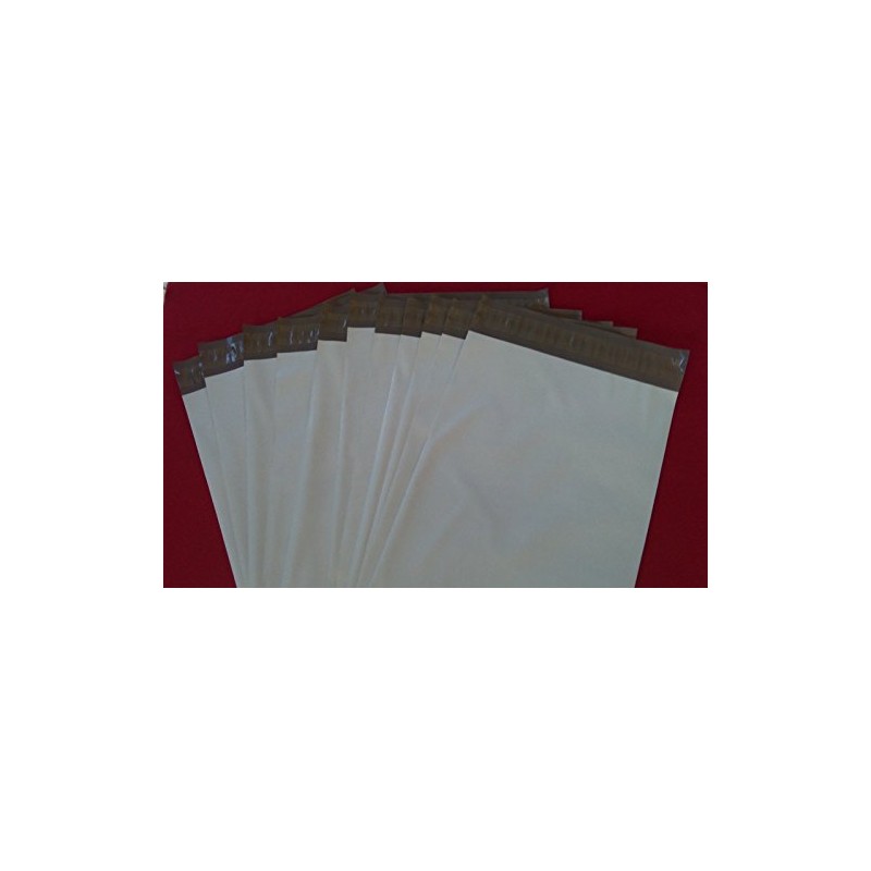 100 POLY 9 x 12 WHITE PLASTIC MAILING BAGS ENVELOPES