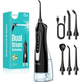 COSLUS C20 Irrigador Bucal Profesional, Pulsos de Alta Frecuencia Portátil