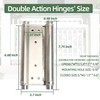 AnvFlik 8inch Double Action Spring Hinges, Self Closing Door Hinges
