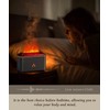 Essential Oil Diffuser, Fireplace Flame Aromatherapy Diffuser, 7 Color Changing
