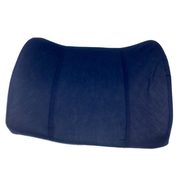 PCP Sacro Cushion, Lumbar Back Support, Removable Cover, Colors, Navy Cover