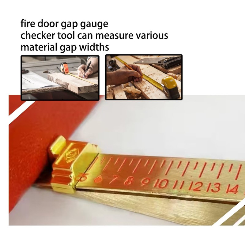 Door Gap Measuring Tool, 1-15mm Fire Door Gap Gauge –