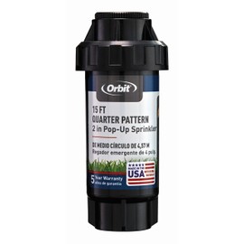 Orbit 54324 2" Pop-Up Spray Head Sprinkler with Quarter Pattern Nozzle