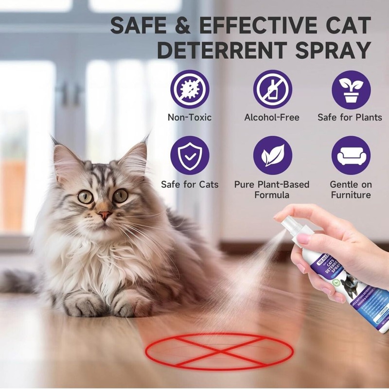 Weallin Cat Anti Scratch Deterrent Spray Indoor & Outdoor Cat