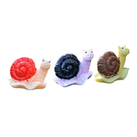 KONTONTY 3Pcs Simulation Snail Figurines Realistic Snail Models for Educational Play Garden Decor and Learning Miniature Snail Toys for Collectors