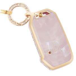 YALNORVA For Kia Key Fob Cover with Keychain, Key Fob Case Cover Fits for Kia K5 Forte Seltos Sportage Sorento Telluride Soul Ceed Cerato NIRO 2018-2022 Car Accessories Smart Key