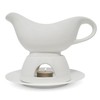 KOVOT 12 Ounce Gravy Boat, Warming Stand & Tray |