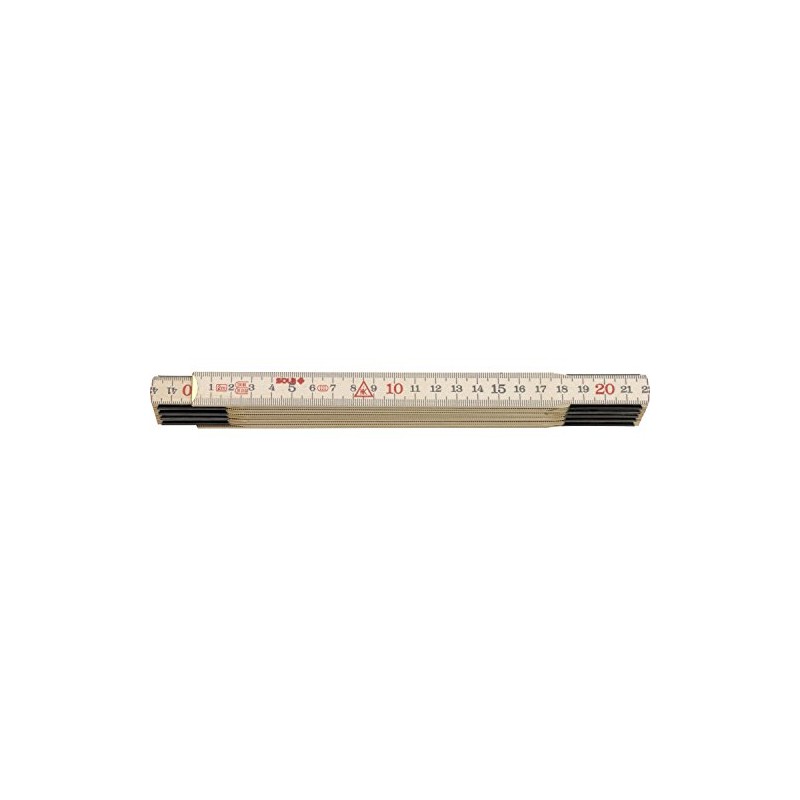 Sola H 2m Wooden Ruler/10 Fold