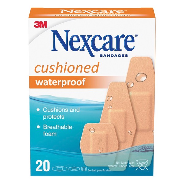 Nexcare - Cushioned Waterproof Assorted 20