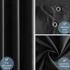 Furlinic Shower Curtain, Extra-Long, Bathroom Curtain, Anti-Mould Textile Curtain for