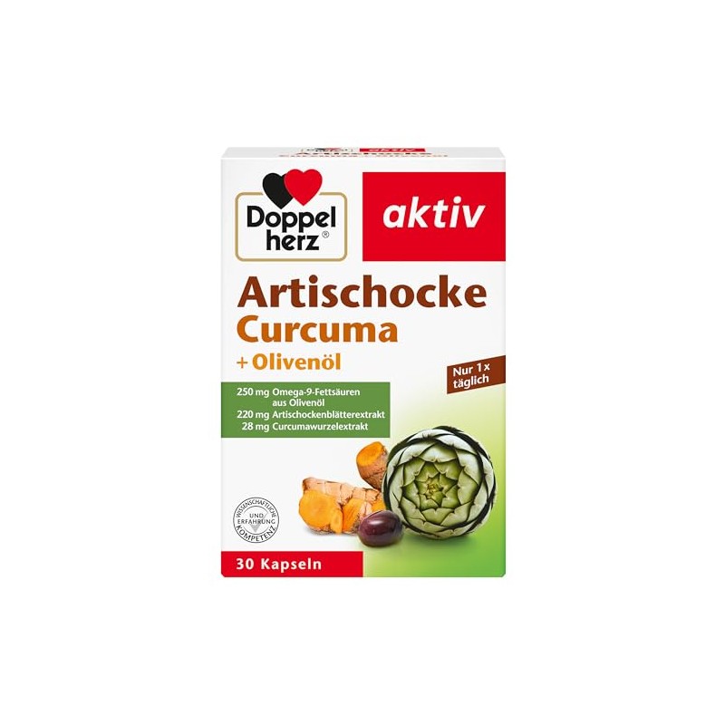 Doppelherz Artichoke + Olive Oil + Curcuma | With 220