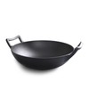 Firequasar Cast Iron Wok (Wok with Lid 12 inch)