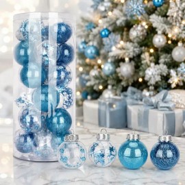 Navidoma - Esferas Navideñas Adorno Para Árbol De Navidad 6 Cm 24 Pzs