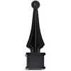 Address America Fence Finials Four-Sided Spire Wing Tip Solid Aluminum