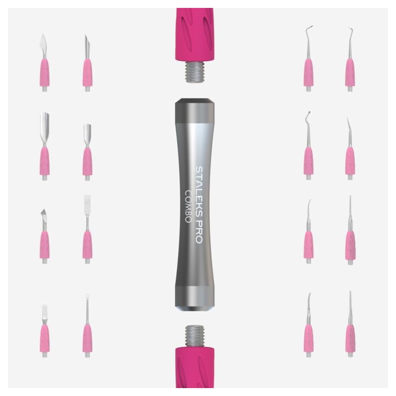 STALEKS PRO by Natury Nails Nagelhautschieber, austauschbarer Teil, Edelstahl und