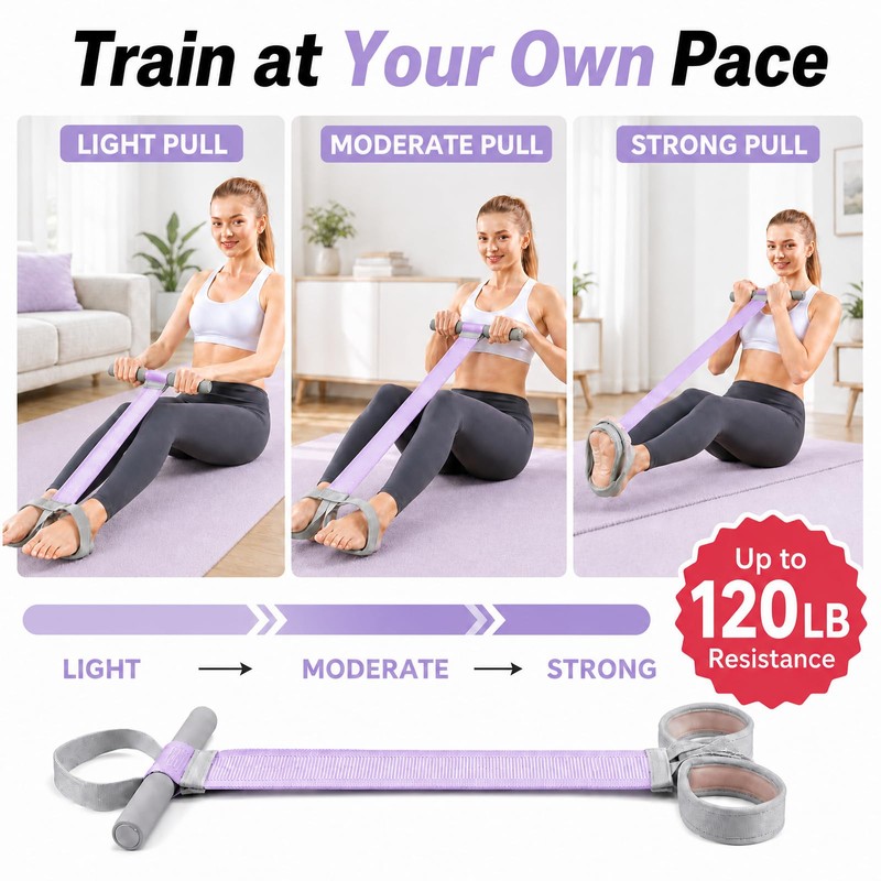 VANiGO Resistance Band with Handles, Elastic Exercise Band Resistance for