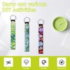 Anpuimult 40 PCS sublimation wristlet blanks Keychain Bulk White Neoprene