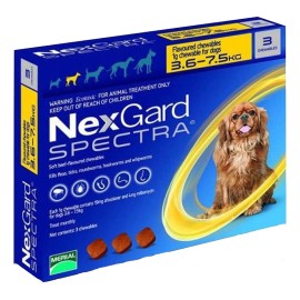 Caja Alimento P/ Perro Sp Ectr Ha S3 3.6-7.5 K Amarillo