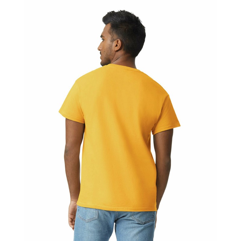 Gildan Adult Ultra Cotton T-Shirt, Style G2000, Multipack, Gold (12-Pack),