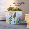 Plaid Wood Unfinished Square Planter, 3" x 3" x 3"