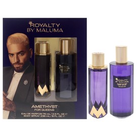 Royalty By Maluma Amethyst for Women - 2 Pc Gift Set 2.5oz EDP Spray, 8oz Body Spray