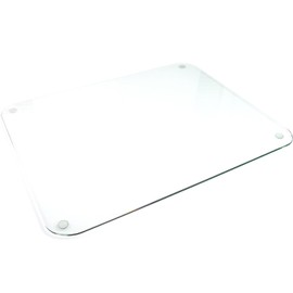 Desktex Glaciermat Anti-Skid Tempered Glass Desk Pad, 19-inch x 24-inch, Clear (FCDE1924G)
