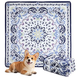 Mozin Washable Pee Pads for Dogs, 2 Pack Super Absorbent Reusable Puppy Pads Waterproof, Leak-Proof & Non-Slip Whelping Pad for Potty Training, Playpens, Crates, Floors, Beds, and Couches 36"x36"