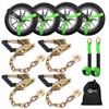 Trekassy Car Tie Down Straps for Trailers, 6 Pack 96