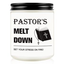 Funny Pastor Appreciation Gifts, Pastor Gifts for Men Birthday Father Day Retirement Ordination Gifts Christmas Gifts for Pastor, Gift for Pastors Appreciation Day New Pastor Candle Gifts