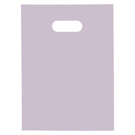 MDJ 100 Pack of 9x12 1.5 Mil Merchandise Plastic Bags with Die Cut Handles, Strong, Durable, and Tear Resistant Bags for Small Business, Shopping, Retail, Boutiques, Gift, Favor Bags (Light Pink)