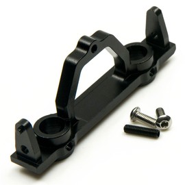 RC-FAST 1set Black Aluminum Front&Rear Plate Bumper Mount for 1/10 Scale RC Model Car Axial SCX10