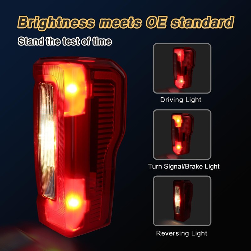 Tail Lights Compatible with 2023 2024 2025 Ford F250 F350