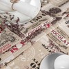 Fabric Tablecloth Washable Table Linen Tablecloth Cotton Polyester Cacao 160