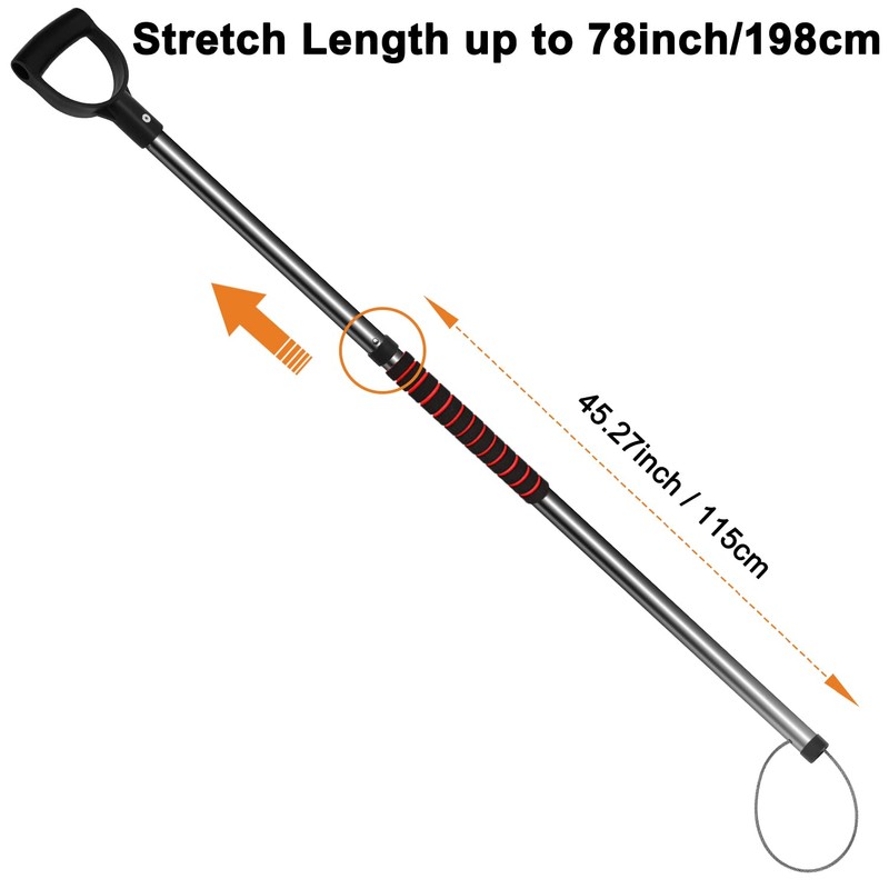 60"-92" Dog Catcher Pole, Dayimado Animal Catch Pole for Dogs,