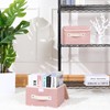 ANMINY Fabric Storage Bin with Lid Rose Print Storage Box