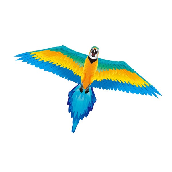 WindNSun Rainforest Macaw Ripstop Nylon Kite, 60 Inches Wide