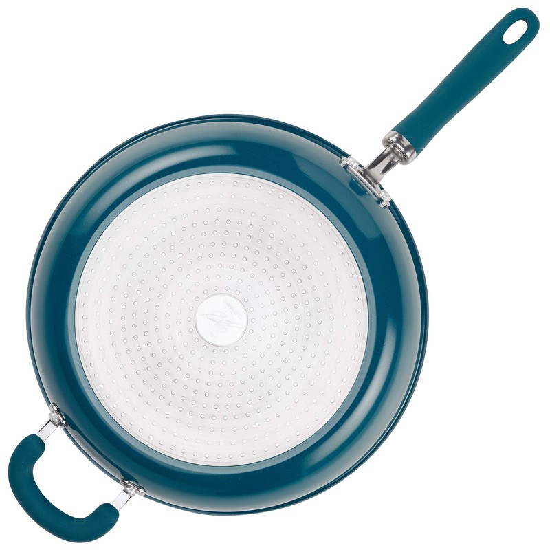 Rachael Ray Create Delicious Skillet with Helper Handle, 14.5-Inch Nonstick