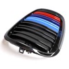 XOPIYAO Grille M Color Double Slats Gloss Black Grill Compatible